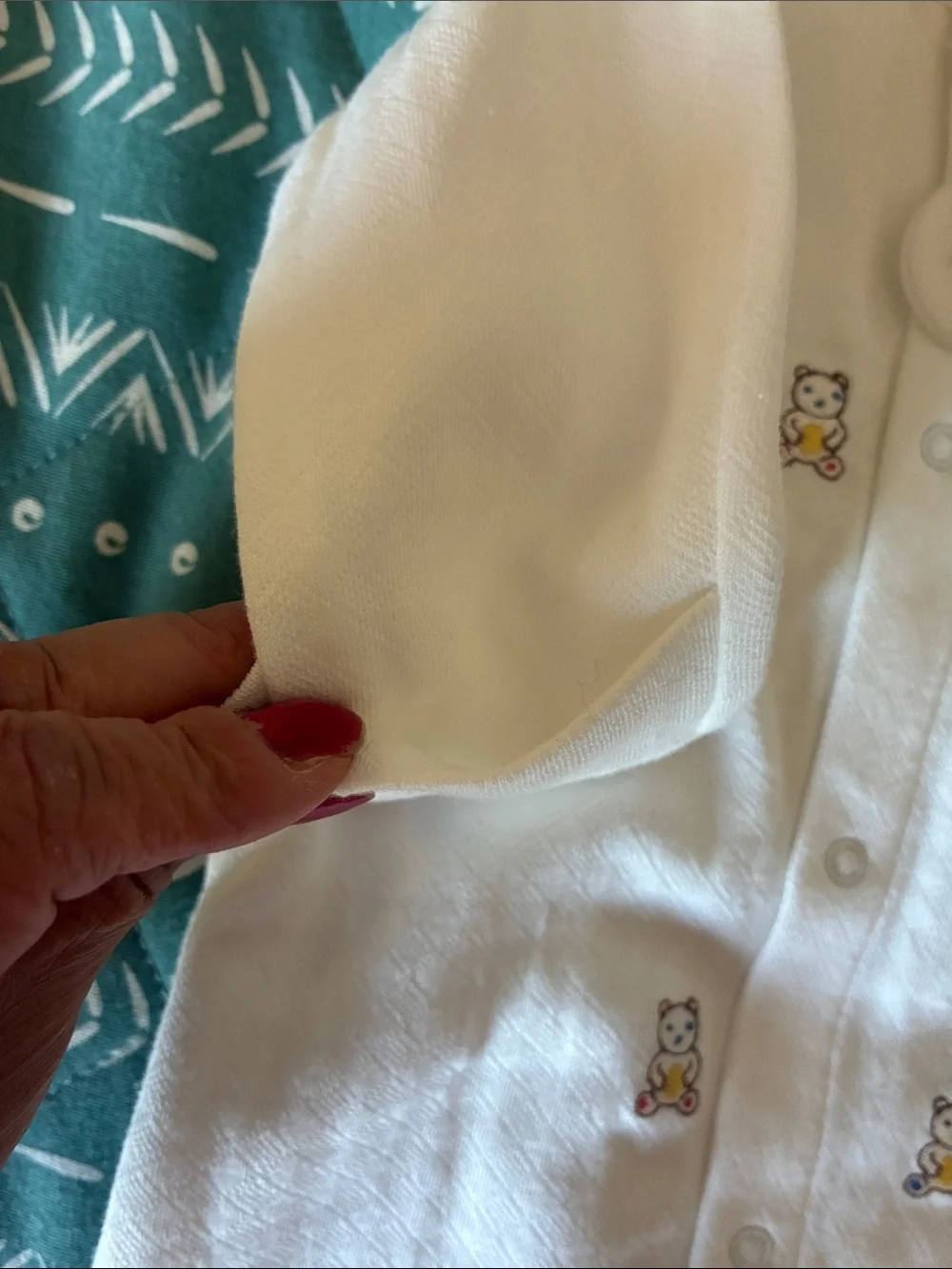 Little Me White Newborn Gown with Matching Hat- NWT